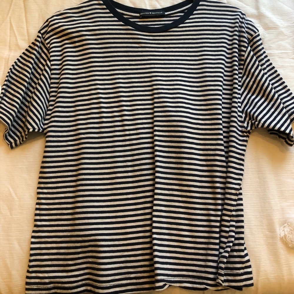 brandy melville striped tee